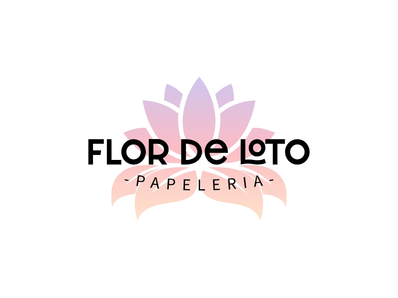 Flor de Loto logo design