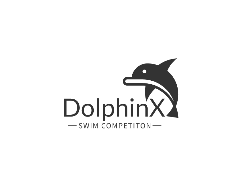 DolphinX logo design