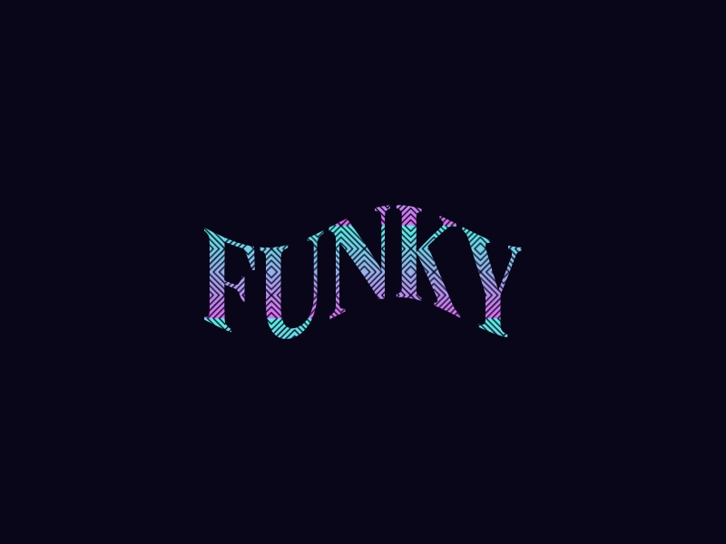 Funky logo design
