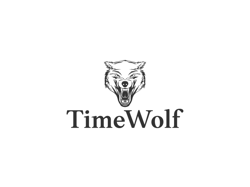 TimeWolf logo design