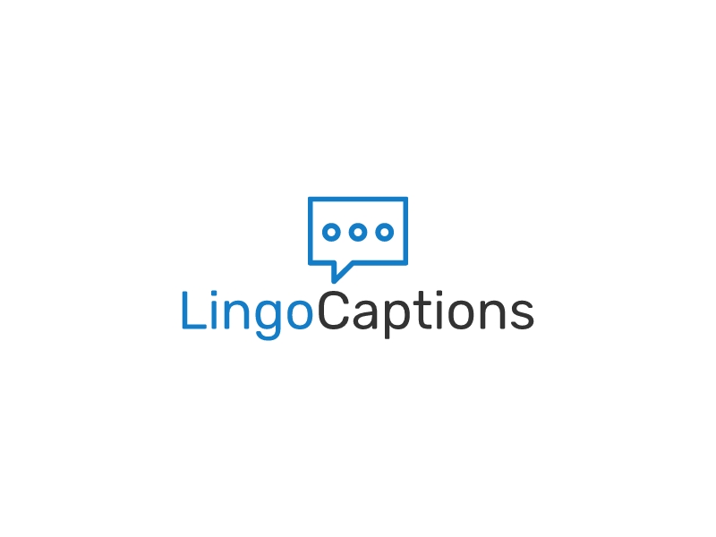 Lingo Captions logo design